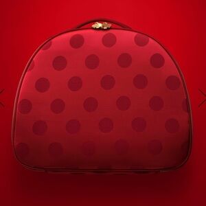 Estee Lauder Red Polka Dot Women's Makeup Bag